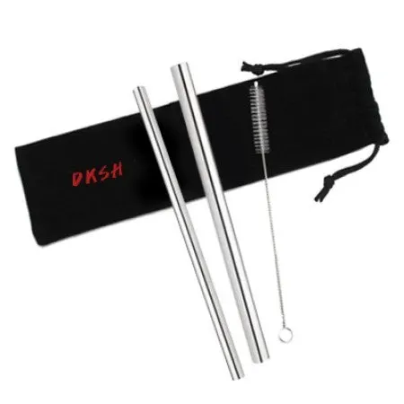 3-in-1 Stainless Steel Drinking Straw Canvas Set