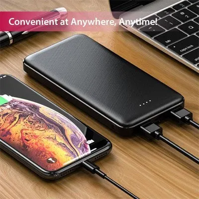Dual USB Portable Charger Power Bank - 10000mAh