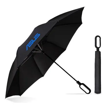 Fiberglass 2 Fold Umbrella (Black)